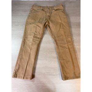 Eddie Bauer Men's Tan Straight Leg Cotton Blend Pants Size 36x30